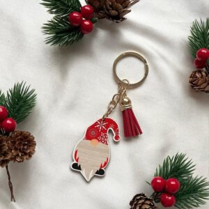 Raktų pakabukas ,,Kalėdinis nykštukas”