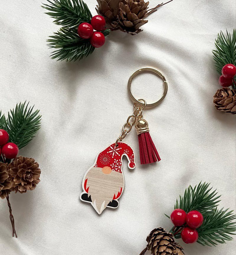 Raktų pakabukas ,,Kalėdinis nykštukas”