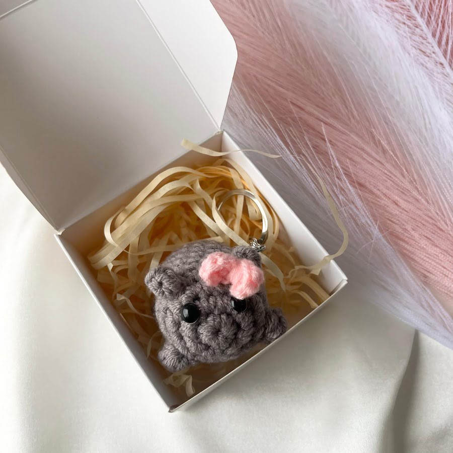 Nertas raktų pakabukas ,,Žiurkėnas”