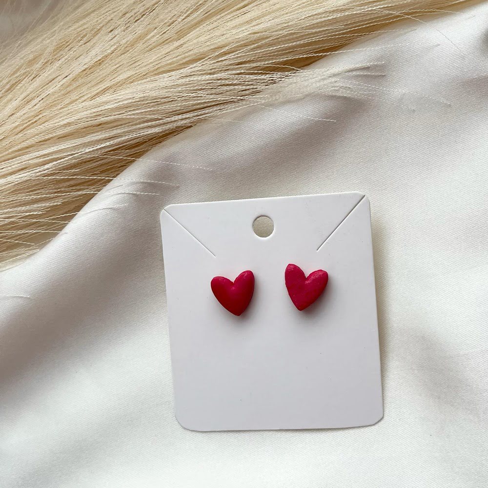 Auskarai ,,Red love”