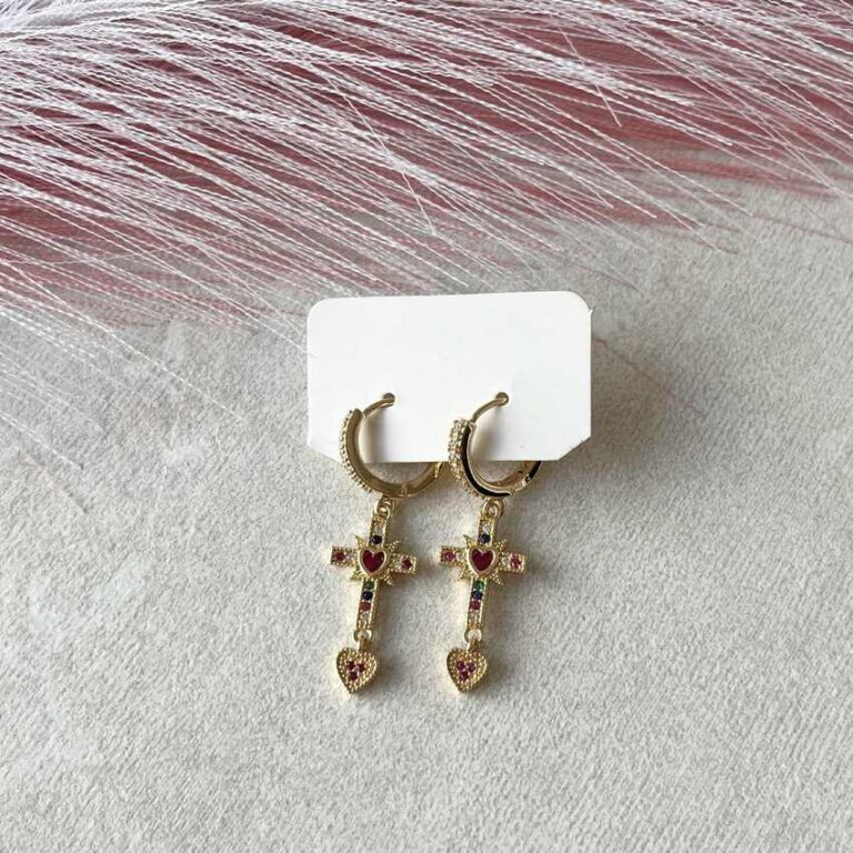 Auskarai ,,Kryžiukai”