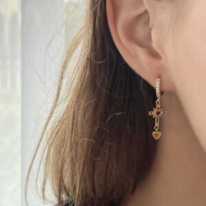 Auskarai ,,Kryžiukai"