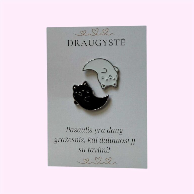 Derantys ženkliukai ,,Yin Yang kačiukai”