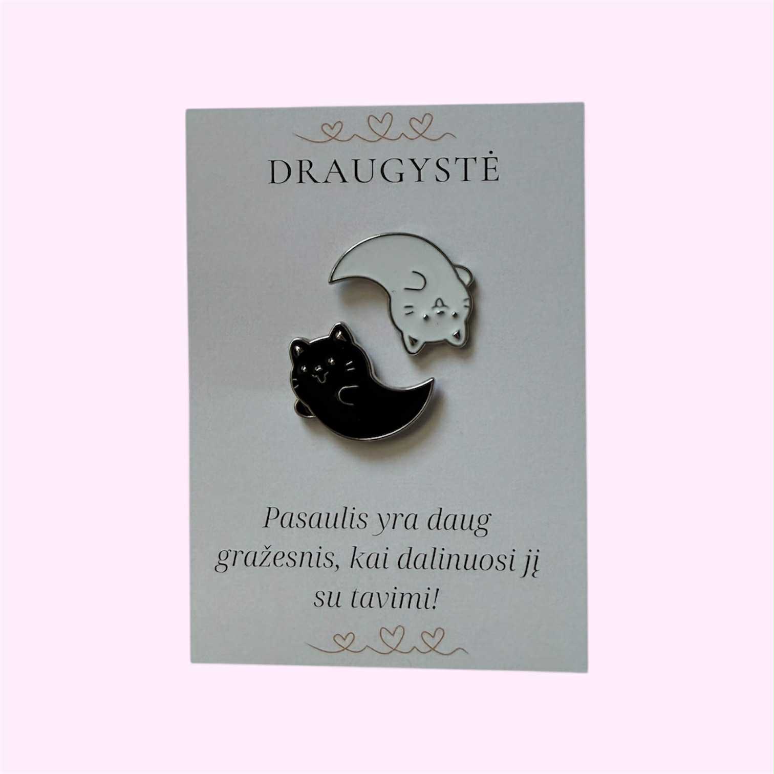 Derantys ženkliukai ,,Yin Yang kačiukai"