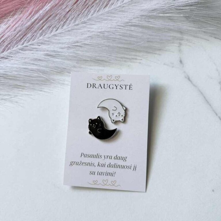 Derantys ženkliukai ,,Yin Yang kačiukai”