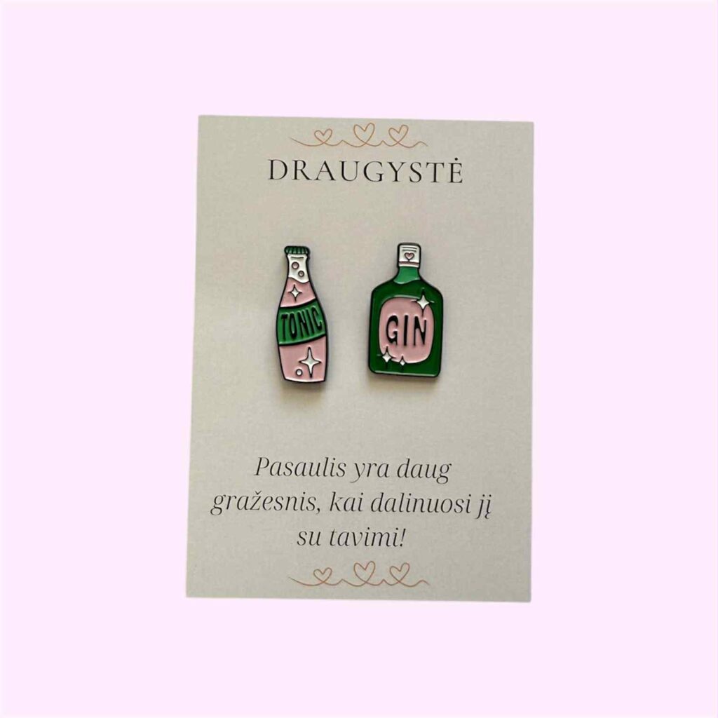 Derantys ženkliukai ,,Gin and tonic”
