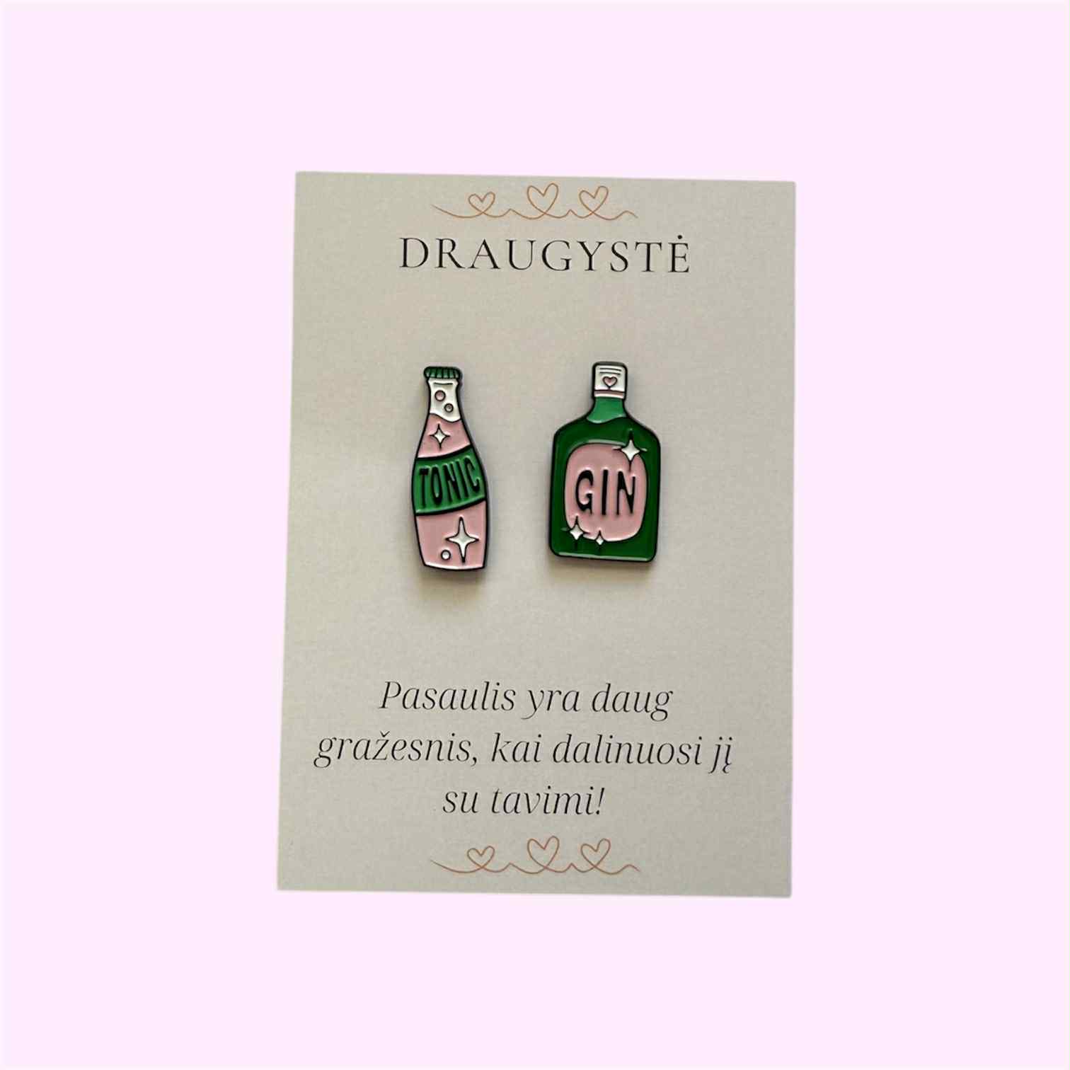 Derantys ženkliukai ,,Gin and tonic"
