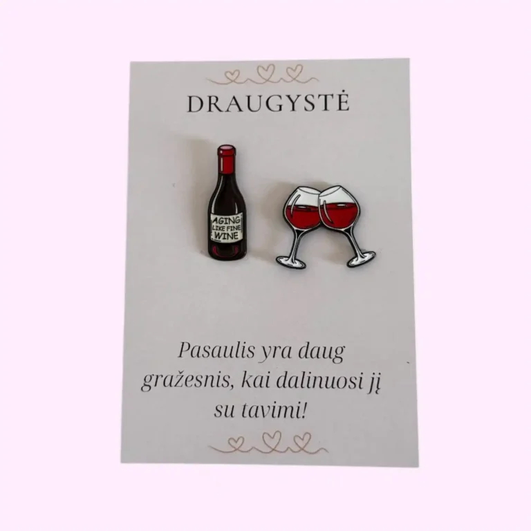Derantys ženkliukai ,,Wine”
