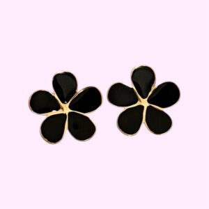 Auskarai ,,Black bloom"