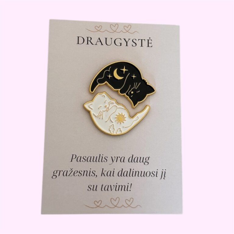 Derantys ženkliukai ,,Yin Yang kačiukai”