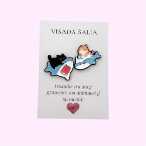 Derantys ženkliukai ,,Shark kitties"